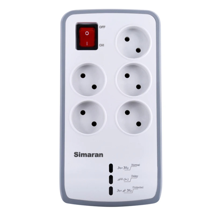 محافظ ولتاژ سیماران مدل SM-525 ظرفیت ۵ راهی بدون ارت