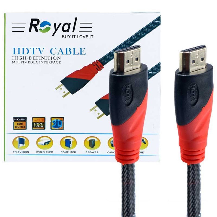 کابل HDMI رویال Royal طول 10 متر پک دار